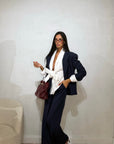 Tailleur Square gessato