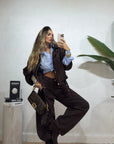 Chiodo Bomber  Cioccolato