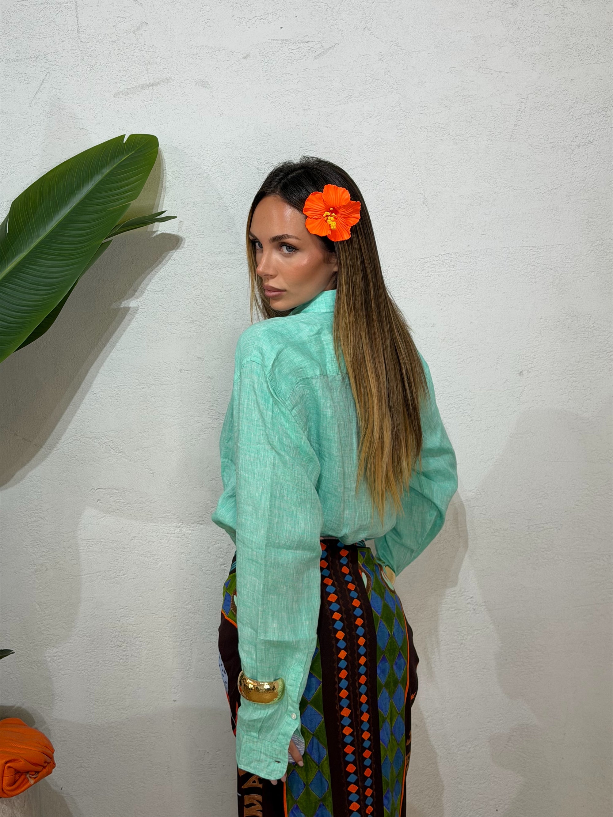 Camicia Baker's 100% lino