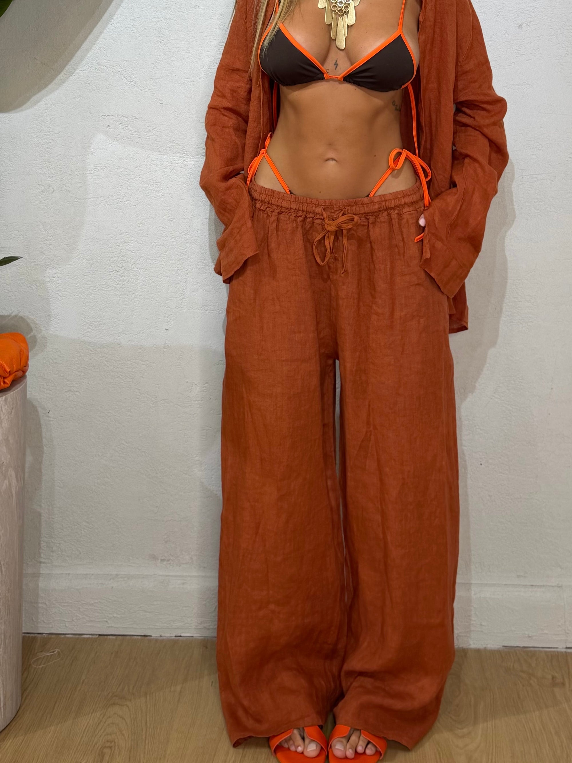 Pantalone 100% Lino