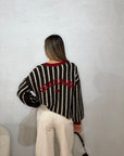 Cardigan candy stripe