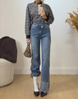 Jeans Asimmetry Risvolto