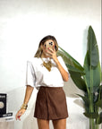 Gonna pantaloncino renna