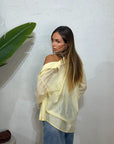 Camicia velata gessata