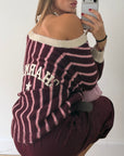 Cardigan candy stripe