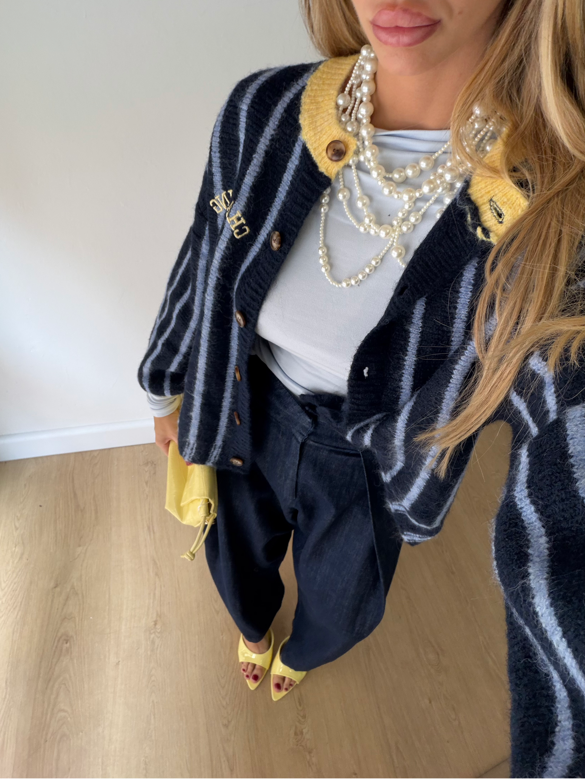 Cardigan candy stripe